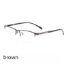 Lunettes de soleil Frames 2024 Titanium Alloy Man Square Glasses Frame Prescription Optical Eyeglass 919-929