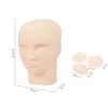 Mannequin Heads Professional 3D Permanent Makeup Human Model Head Tattoo Training med 2 st ögon+1 st mun Q240510