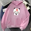 Sweats à capuche pour hommes Panda Bear Bubu Dudu Hooded Migne Cartoon Graphic Printing Sweat à sweat Femmes Femmes Plus taille Sweethirts Slve Slve Strtwear T240510