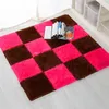 Tappeti 6pcs cucitura tappeto tappeti tappeti da pentola 30 x30 cm soggiorno da letto che striscia tappeti tatami tappetino peluche intrecciato