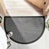 Teppiche Gummi-Bodentürmatten für Innen im Freien halbe runde Antibekleidung Anti-Slip-Rutschboden Badezimmer Teppich Teppiche graue Eingangs Fußmatte