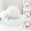 Wide Brim Hats Toddler Sun Baby Hat Kids Printing Fruit Pattern Baseball Caps Bow Decoration Cute Large Eaves Sunshade Cap Outdoor