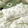 Skin friendly fabric Bed Linen Home textiles Bedding Set Single Double Queen 15m 18m size Duvet Cover bed sheet Pillowcase 240430