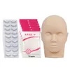 Mannequin Heads Human Model Training Hoofdoefening Wimelverlenging Afneembaar oogmasker Siliconen Make -up pop Face -makelaar Q240510