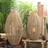 Bougeoirs Bamboo Bamboo Vintage Ventroprowing Outdoor Garden décoration de chandeliers grands