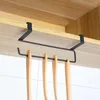 Kök förvaring järn papper handduk hållare rack badrum tillbehör toalettstativ hängande rullorganisation