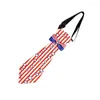 Bow Ties Unisexe Small Tie American Patriotics Independence Day Preteed Striped Nothtie Drop