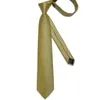 Nek Tie set 2023 Luxe geel zwarte geruite stip zijden stropdassen voor mannen 8 cm bruiloft feest bruidegom accessoires stropdas zakdoek manchetknopen cadeau