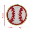Sportijzer op patches honkbal chenille letters nummer patch decoratieve reparatie geborduurde applique voor kleding reparatie hoeden shirts schoenen jeans tassen