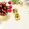 Party Supplies 200 Piece Jingle Bells för hantverk 0,6 i små guldjärn DIY mini bulk högt ljud