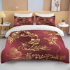 Bedding Sets 10 Sizes Gold Butterfly Set Luxury Black Duvet Cover Bedclothes 3d Printed Comforter For AdultsCute Bed