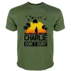 Kvinnors t-shirt charlie dont surf tshirt man apocalypse nu film herr t-shirt mode bomull t-shirt t240510