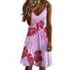Factory Direct Polynesian Custom Floral Print Art Dress Sleeveless Long Strap Hawaii Beach Sexig Beachwear 2024 Design