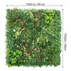 Fleurs décoratives en plastique calice clôture fausse fond de mur vert verrouillage gazon pelouse ménage ldpe (polyéthylène à haute pression)