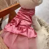 Vêtements pour chiens costume de animal de compagnie confortable robe de mariée chat décor de nouage de nœud