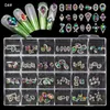 Nagelkunst Strauchsteine Kit 3d Charm Schmuck Luxusteile Edelstein Steinkristall Diamant Dekorationen Accessoires 240426