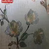 Adesivos de janela pintados flores padrão padrão de vidro fosco de vidro fosco quarto quarto banheiro infantil porta deslizante porta