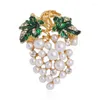 Broches Fashion Alloy Pearl Grape Broche Dameskledingaccessoires Pinnen