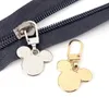 5PCS Detachable Zipper Puller Tab Small Hole Cartoon Multifunctional Bag School Clothes Universal Alloy Head 240429