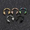 5 -st body piercing sieraden punk roestvrijstalen neusbuik lip tong ring gevangene kraal wenkbrauw balk lot 240429