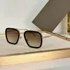 glazen ontwerpers zonnebrillen mannen vlucht006 Hollywood Star Model 18k goudplatingproces ultrahelder lenzen klassieke vierkante vrije tijd luxe rechthoekige tinten