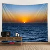 Arazzi Ocean Sunrise Sunset Autestry Paesaggio grande muro di decorazione hippie sospesa Sfondo per la casa arte domestica