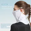 Máscaras de face de moda pente de pescoço unissex gelo seda respirável balaclava anti -UV máscara facial bloqueando o bandagem militar multi -câmera de sol q240510