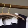 Cintres 1pc rétro en bois pour manteau noyer en bois de bois largeur robe-robe affichage racks armoire rangement suspendu