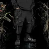 Мужские штаны 11 Bybb Black Ribbon Multi Pocket Cargo Bants Mens Hip Hop Street одежда тактическая функция Techwear Harajuku Jogging Mensl2405
