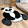 Tapetes panda carpete de pelúcia fofa de animal estampado no quarto da sala de estar sofá pad para entrada de casal decoração de cabeceira de cabeceira de cabeceira