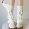 Женские носки y2k -лунка из белой кучи на крышки труба JK готика черный панк японские манжеты ботинок Scup Scount
