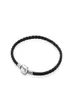 100% réel bracelets de charme à hommes tissés en cuir noir pour 925 bracelet de charmes argentés meilleurs bijoux cadeaux pour les femmes et les hommes6600709