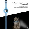 Anti-Lost Cat Collar for Airtag GPS Tracker Protective Case With Bell Reflective Cats Halsband Kattungetillskott PET-PRODUKTER 240511