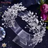 Topqueen Bridal Hair Accessories Pałąk dla narzeczonych ozdoby kobiety Elegancka Księżniczka HP272 240506