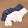 Psa odzież Mały kombinezon zimowy jesienna moda kreskówka pet słodkie ubrania desinger kota ciepła bluza z kapturem chihuahua pudle Yorkshire