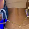 Breras bragas sexy personificado rinés rehinestone de diario dorado cadena de cintura para la cintura para mujeres nombre de metal didia bikini lencería de moda regalos de joyería t240510