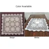 Tkanina stołowa DIY Vintage kwadratowy obrus Doily bawełniany koronkowy szydełkowy kwiecisty okładka dekoracyjny ręcznik 40 cm/60 cm