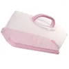 Storage Bottles Plastic Loaf Cakes Container Bread Carrier Lid Handle Containers Stands