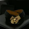 Hurtowe retro modne bransoletki skórzane obrotowe klamry bransoletki stali nierdzewne dla mężczyzn i kobiet brązowe czarne złoto plisowane