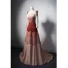 Party Dresses Satin Spaghetti Evening Strap A-line Pearl Sleeveless Elegant Quinceanera Engagement Bridesmaid Prom Gowns