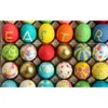 Fałszywe jajka wielkanocne do faux drewniana farba DIY Easter Eggs Graffiti Painted Trike Toy Decorating Festival Dekoracja Nauczanie dzieci 1207 ed y