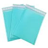 Geschenkverpackung 60pcs Bubble Mailer Poly Mailer Selbstversiegelung gepolsterte Umschläge Taschen Blau Verpackung Umschlag für Buch -l