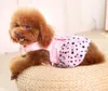 Vêtements de vêtements pour chiens Robe de harnais vert rose avec nœud papillon chiot animal de compagnie petit xs-xl