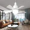 Ceiling Fan With Light Remote Control Dimmable 30W E27 Base Modern Smart Wireless Fans Lighting For Bedroom And Living Room