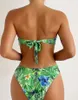Femmes de maillots de bain pour femmes 2pcs Bikini à imprimé floral ensembles sexy dames sans bretelles babas