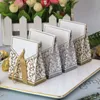 Gift Wrap 10/20/50 pieces of gold and silver paper candy boxes wedding gift packaging bags baby showers gifts birthday party suppliesQ240511