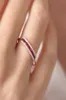 Square Cubic Zircon Micro Paved Ring for Women Engagement Wedding Band Male Female Finger Ring Party Jewelry Rose Gold DBR1571931581