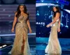 2019 Vestido Miss Monde World Brésil Robes de bal Crystal en dentelle en dentelle de lace