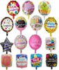 50pcs 18 -calowe hiszpańskie balony foliz Feliz Cumpleanos Mylar Helon Balon Happy Birthday Party Dekoracja okrągła Air Globos 21869889