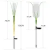 Nieuwe LED Solar Reed Outdoor Waterdichte pluche glasvezel Optische plug in grond Courtyard Garden Decoratie Lawn Light